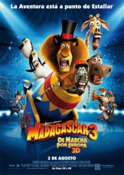 poster Madagascar 3: De marcha por Europa  (2012)